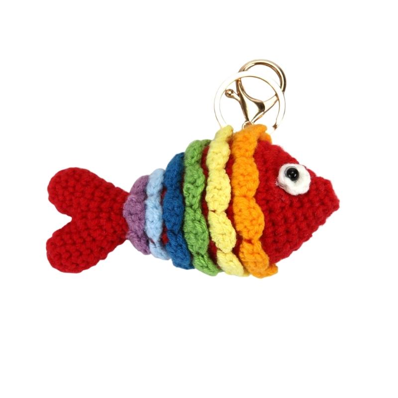 Unique Crochet Sea Animal Keyring Assortment Type Purse Hanging Decoration Handmade Ideal For Decoration Gifting