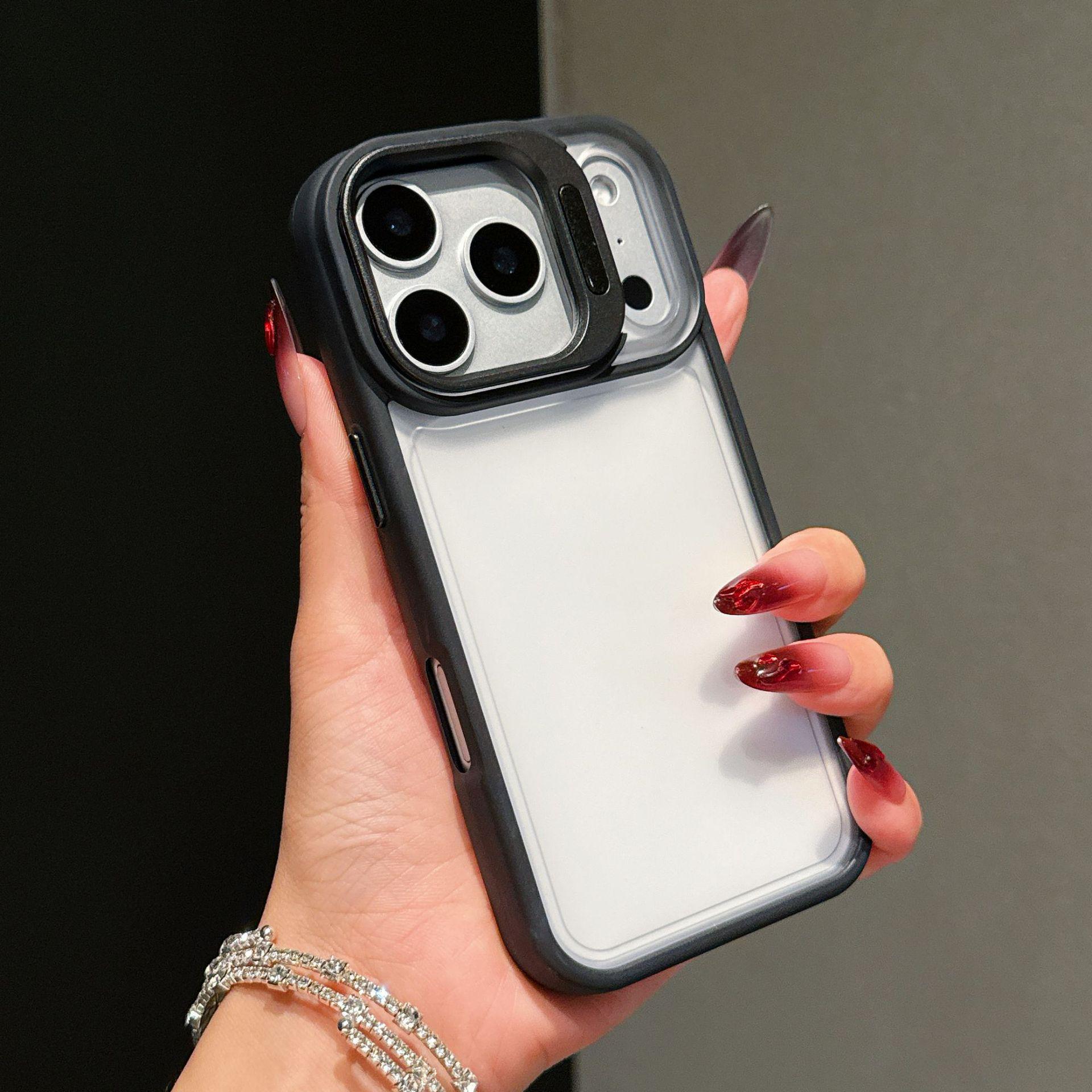 

Apple 17PROMAX Matte Phone Case: Large Holes, Hidden Lens Bracket, Simple Protective Design iPhone 13