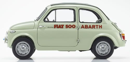 Kyosho Original 1/18 Scale Fiat Nuova 500 Elaborazione Abarth Record (Green Clear) Finished Product KS08966ALG