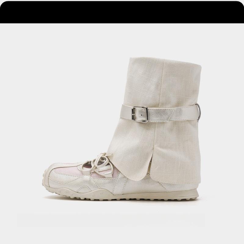 

[Blue Cabinet] Romank~ Summer Cool Boots Platform Short Boots Long Boots Pile Boots Women s Mary Jane Ballet Shoes 40 розовый