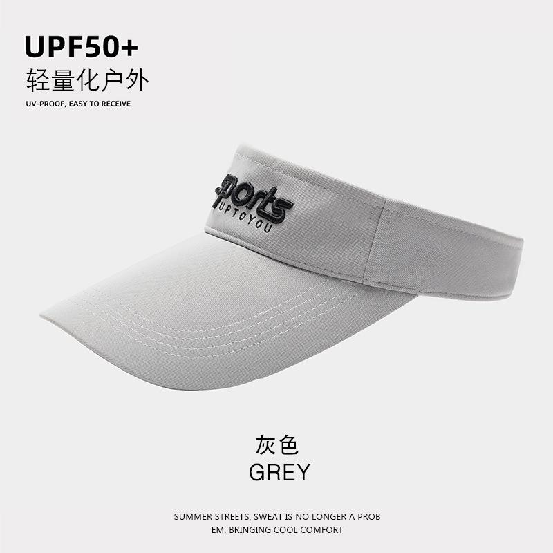 Empty top hat Shading sun protection UV protection Breathable large brim Outdoor mountaineering Hiking sun hat Sports sun protection hat