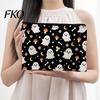 Non Fading Pattern Pouch Cosmetic Bag, Halloween Print Makeup Canvas Durable Data Cable Organizer Zipper Pouch, for Change Storage Anti Pilling Bag