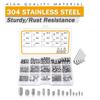 Hex DIN913 304 Stainless Steel Grub Bolt Hexagon Socket Screw Allen Head Assortment Kit