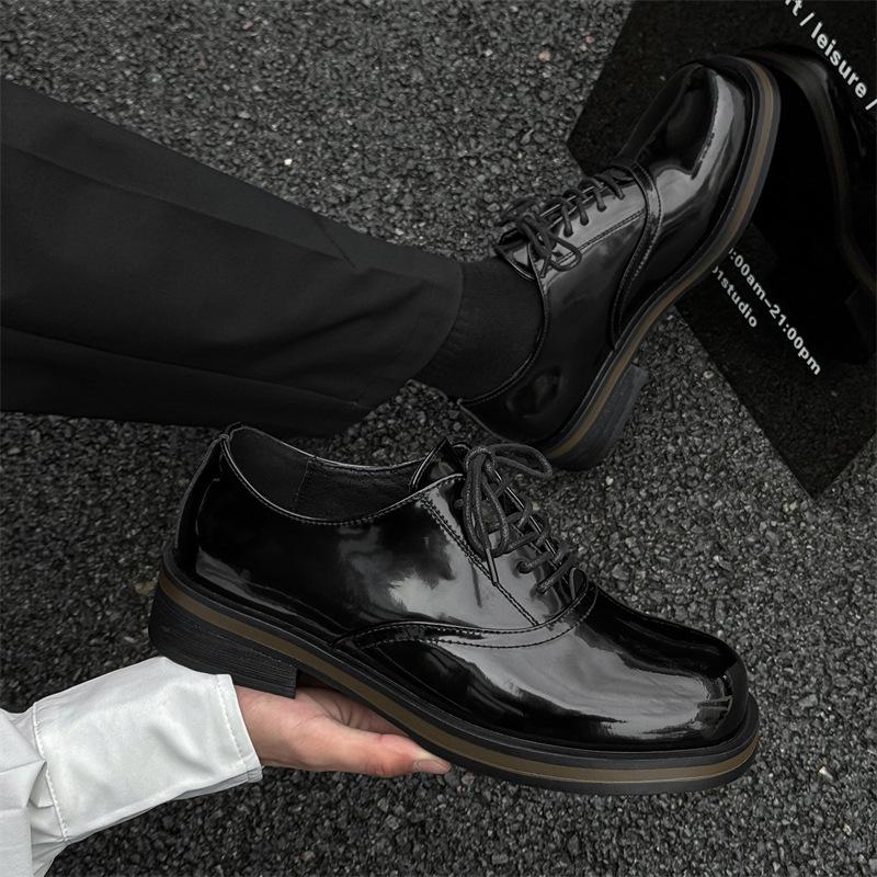 2025 new men's business leather shoes breathable and comfortable fashion trend youth British leather shoes 25756-J