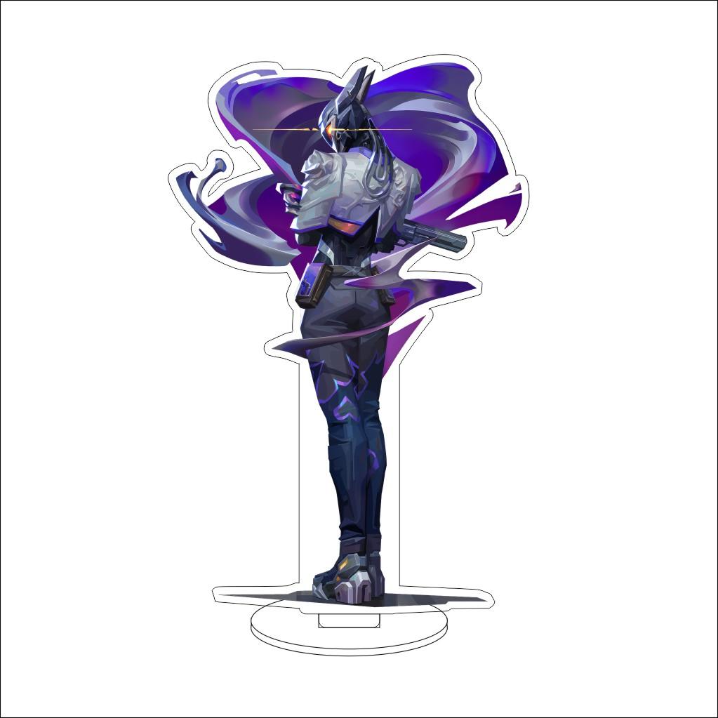 16CM VALORANT Acrylic Stand Model Waylay/Tejo/Clove/Vyse/Deadlock Figure Stand Halloween Gifts