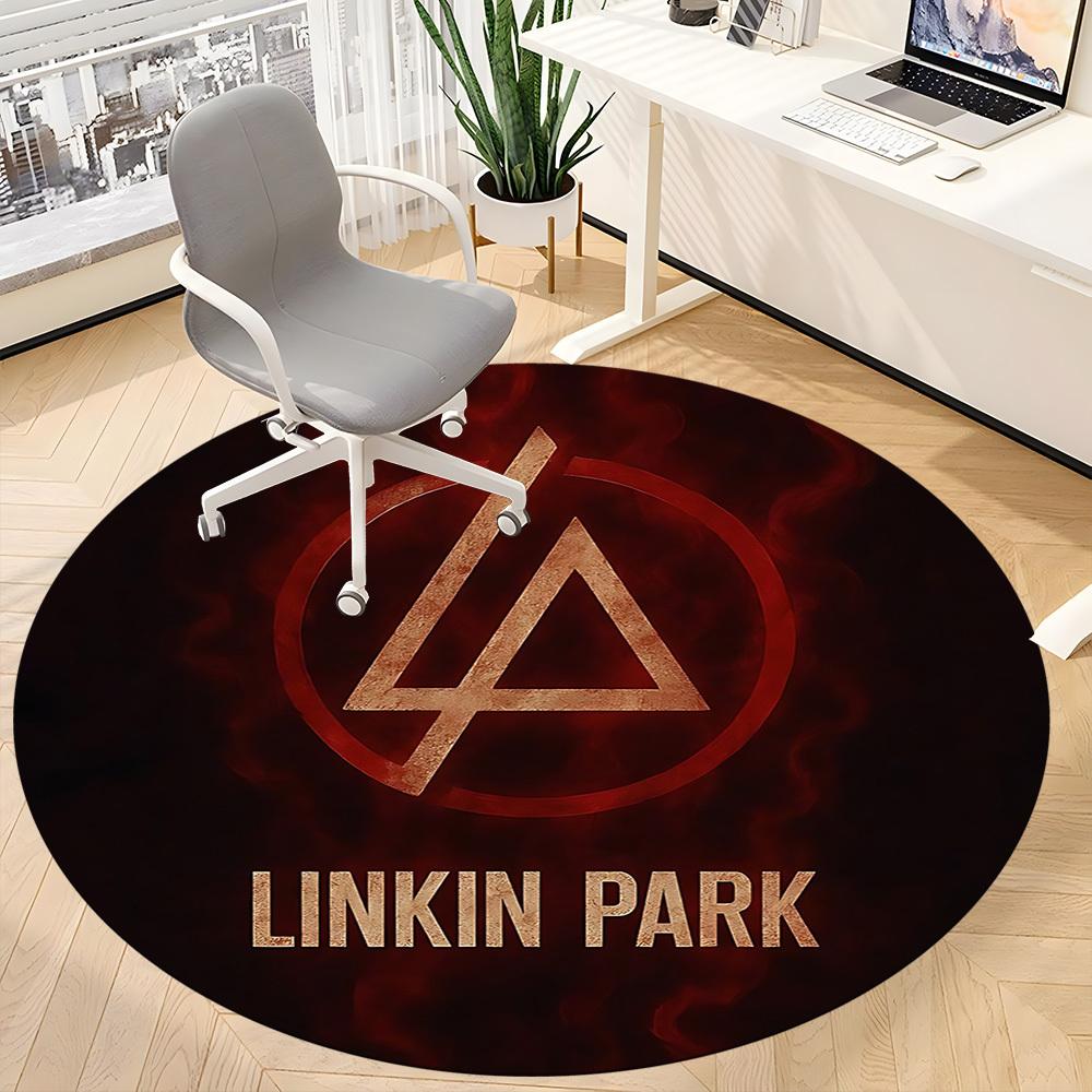 1pc Linkin Park Office Round Area Rug, Under Office Chairs Bedroom Living Room Home Decor  a1016288