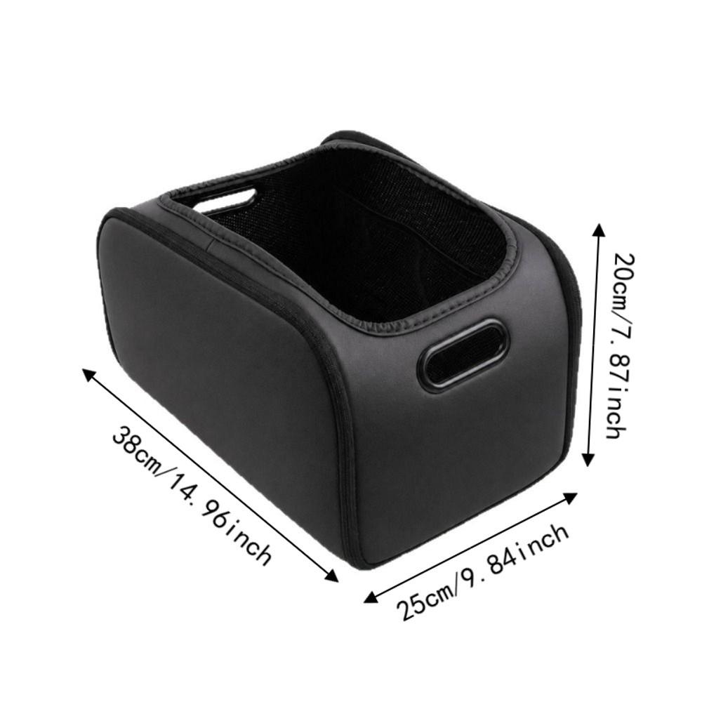Leather Car Multi-Function Storage Box High-Capacity Trunk Storage Box Rear Trunk Area
