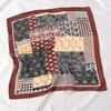 Women's Ethnic Style Leopard Print Scarf - Cotton Linen Silk Blend, Cashew Print, Autumn Accessory