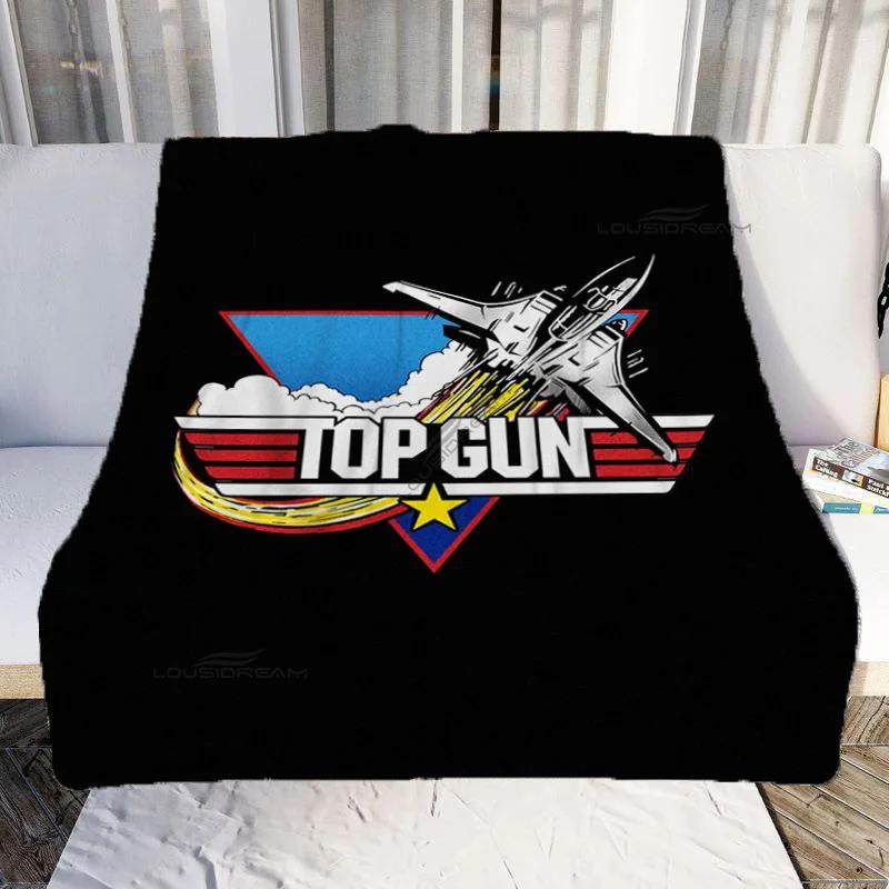Fighter Aircraft Top Gun Patterns Blanket Fashion Flannel Blanket Cosy Lazy Couch Cover Blanket Super Soft Sheet Mattresses