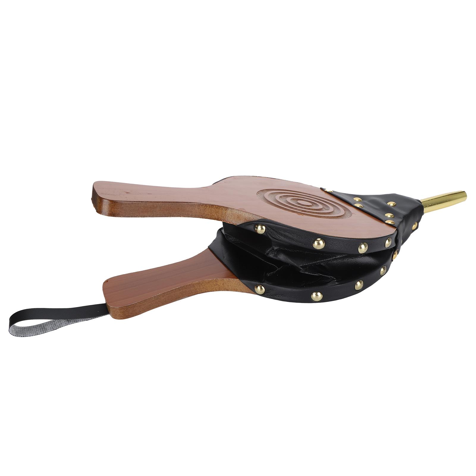 Plaats Blaasbalg, Handheld   Blazer Houten   Blazer Gietijzeren Mondstuk met Ergonomisch Handvat voor Barbecue   Kamperen BBQ   Vuurplaats Binnen Buiten Gebruik