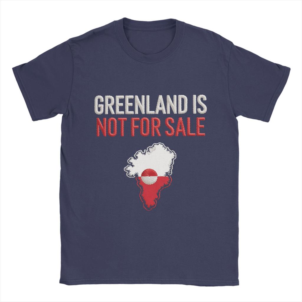 

Greenland Is Not For Sale T Shirt Men s Cotton Unique Oversized T-Shirt Crew Neck Tees Short Sleeve Clothes Gift Comfortable Y2k Female Male Clothing XXXL помаранчевий