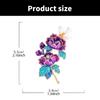 Elegant Peony Flower Brooch Pin for Women with Enamel and Pearls Embellishments Jewelry Accessory for Banquet or Party