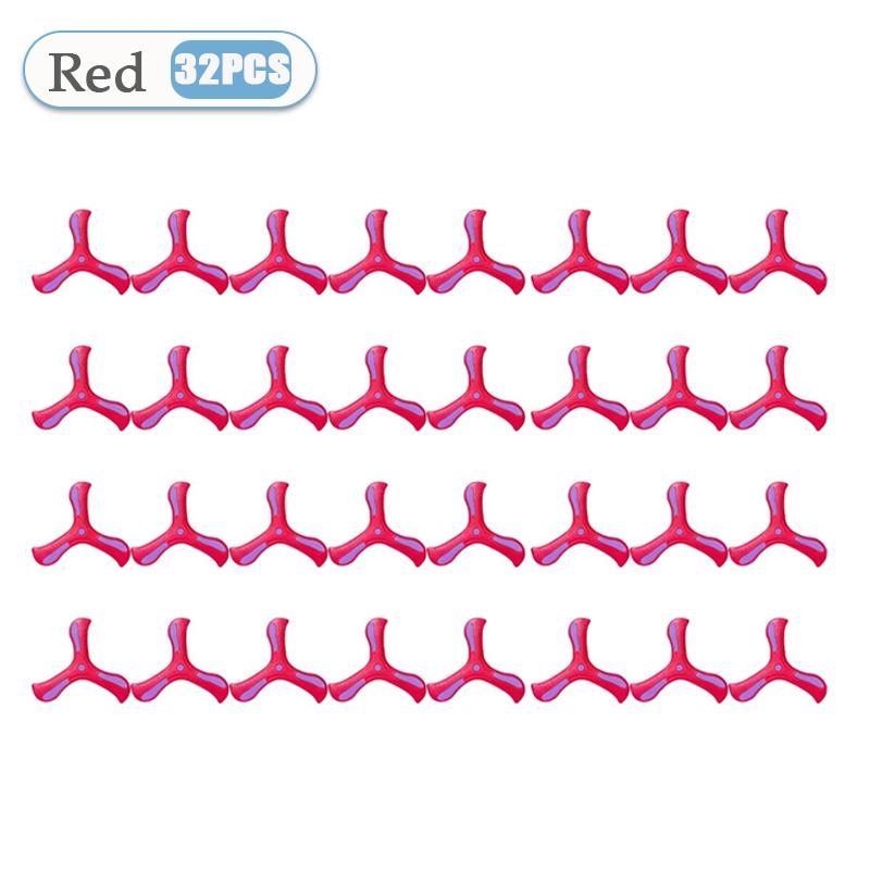 1-32PCS LInteractive Flying Disc Toy for Adults Kids Soft Boomerang Three-Leaf Cross Decompression Puzzle Gift Made Plastic Foam