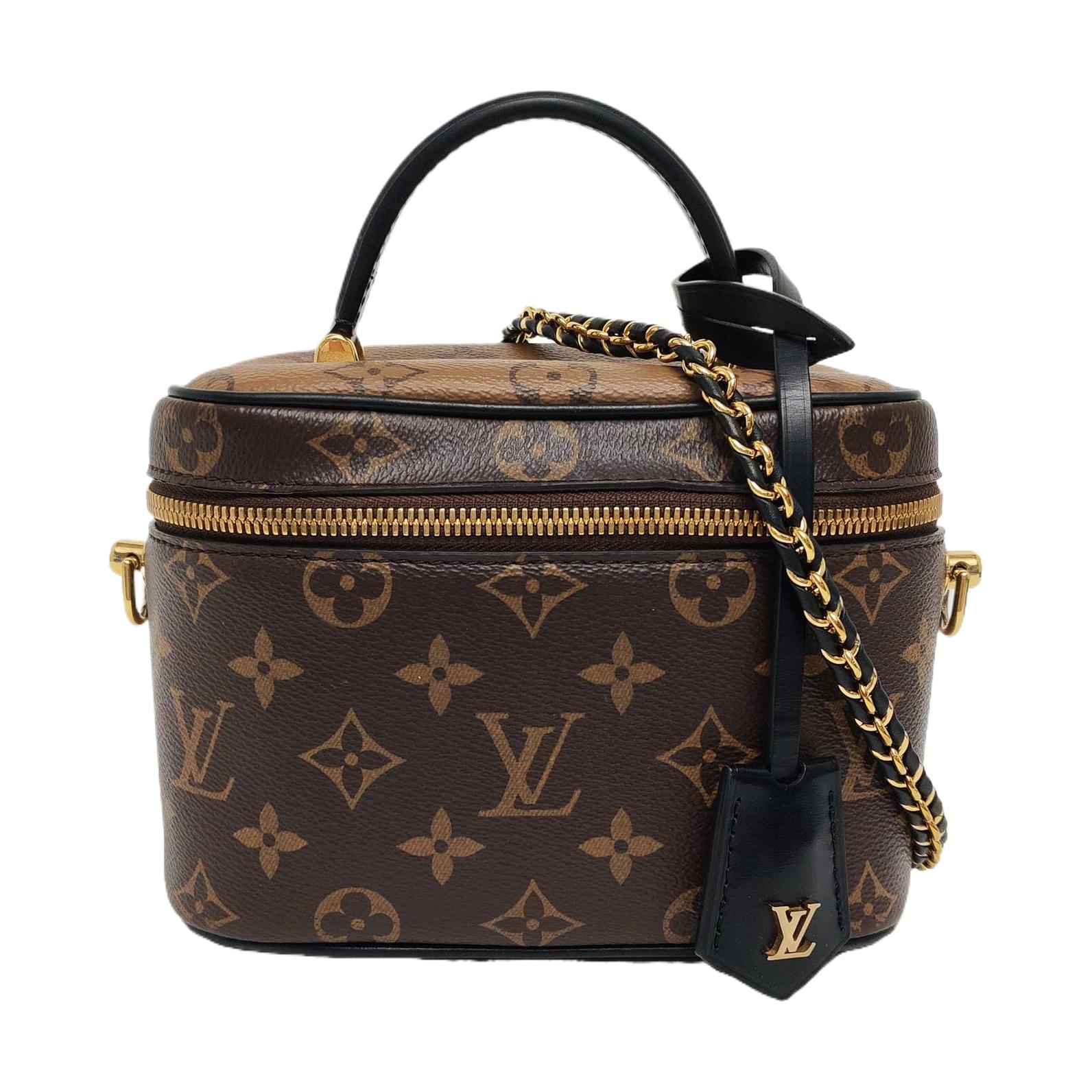 [Pre-Owned] Vanity Portable Monogram Makeup Bag - Good #MMOAYK ONE SIZE