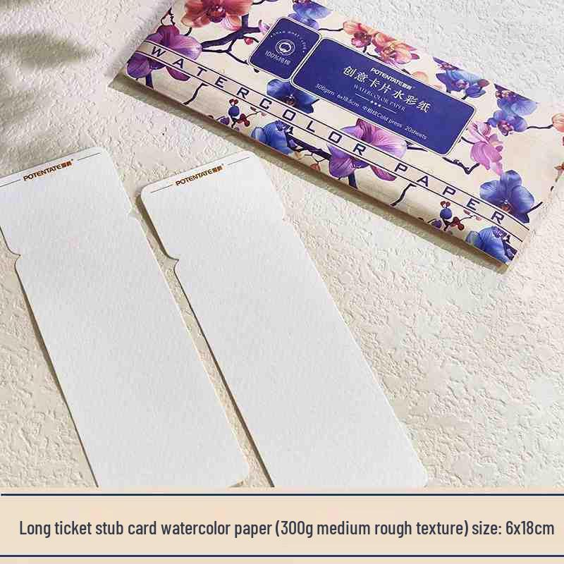 Watercolor Postcard Stamp Paper - DIY Creative Blank Card for Students and Children