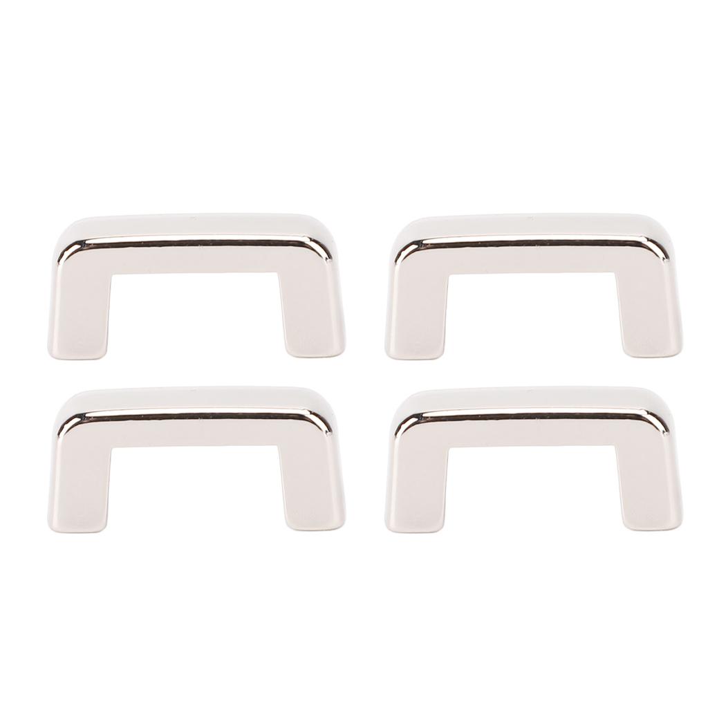 12 Sets U Ring Connector Buckle 13.5x7x7mm Silver Arch Bridge Buckles 5.5mm Crossed Iron Screws for