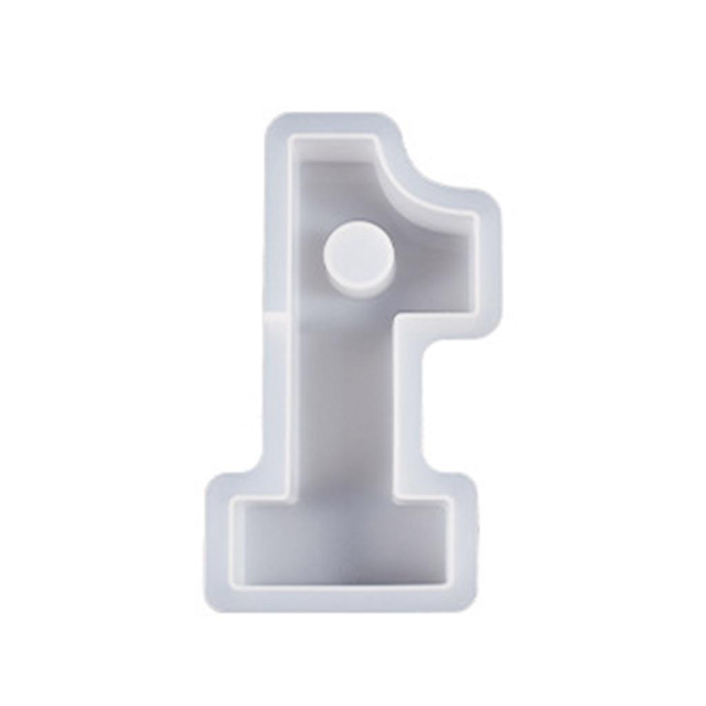 Crystal Epoxy Resin Mold Geometric Numbers Candlestick Mould DIY Candle Holder Home Decor Cement Plaster Silicone Molds