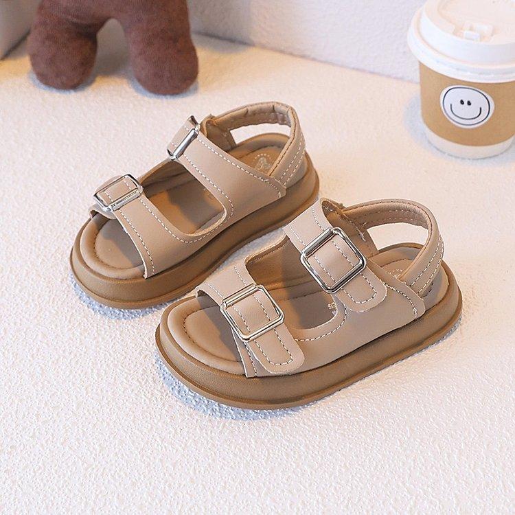 Girls Boken sandals 2025 summer new children's shoes boys soft-soled open-toed kindergarten baby beach shoes