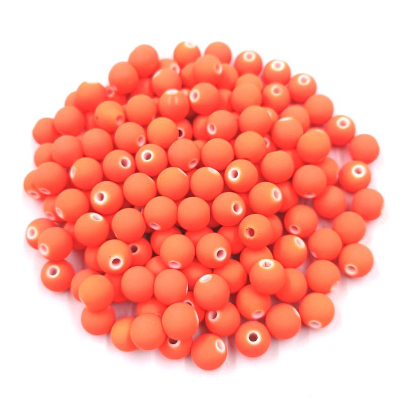 Creative 20Pcs DIY Handmade Beading Plastic Solid Dispersion Beads Ball Beads Candy Color Accessories For Jewelry Making Necklace Bracelet