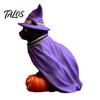 Detailed Halloween Collectible Figures Black Cat Witch on Pumpkin Resin Statue, Mysterious Gothic Tabletop Unique Gift for Friends Figurine,
