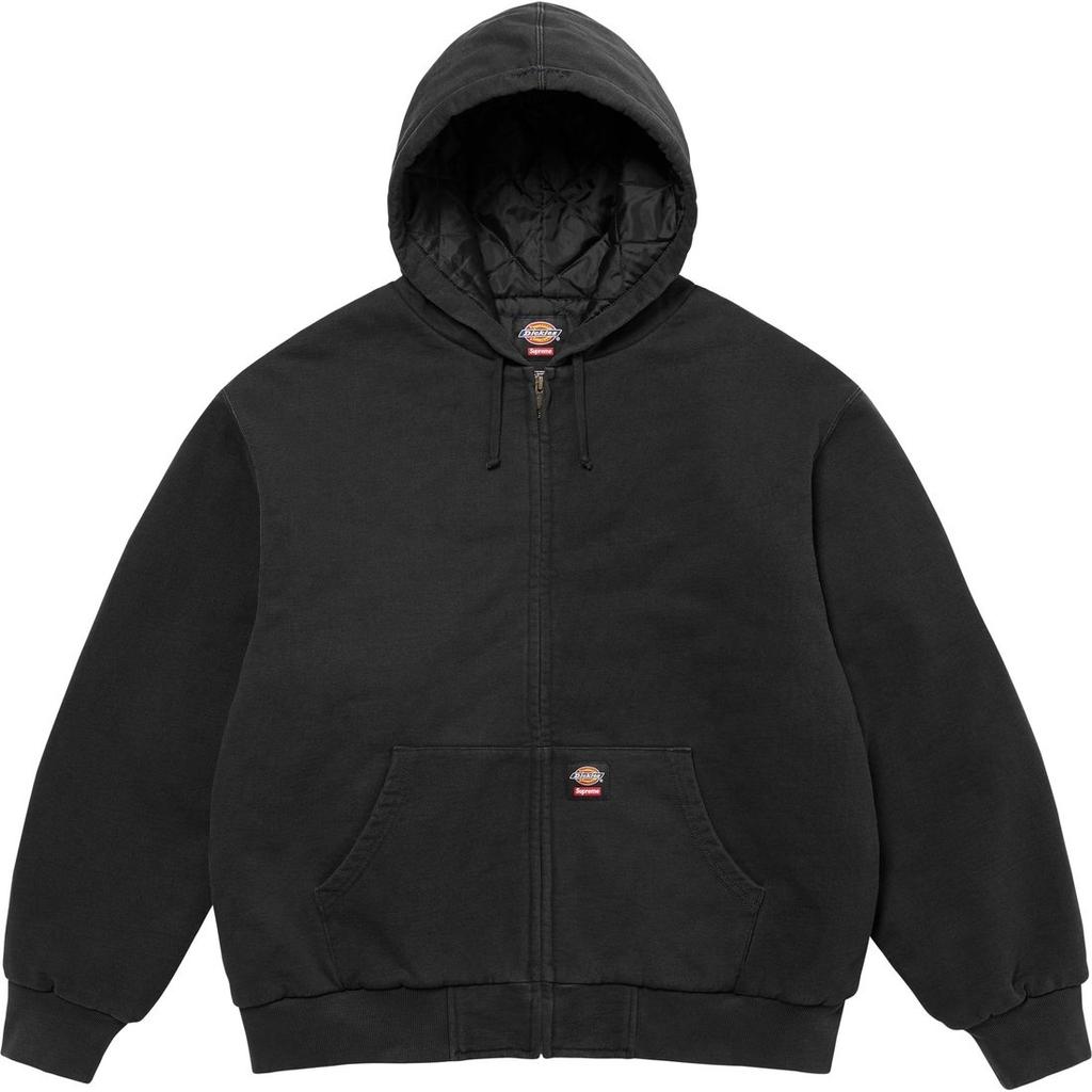 Supreme X Dickies  FW24 WEEK16 Quilted Lined Zip Up Hooded Sweatshirt Unisex SUP-FW24-270