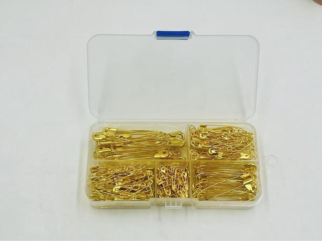 260pcs Silver & Nickel Safety Pins Set for DIY Jewelry & Clothing