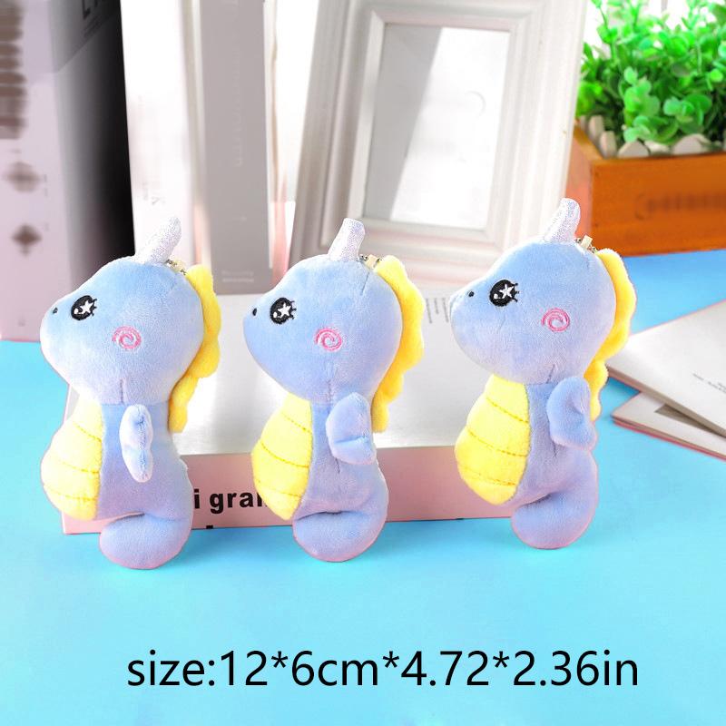 

Seahorse Andsea Lion Pendant For Girls Bag Decorations Cartoon Keychain Pendant светло-синий