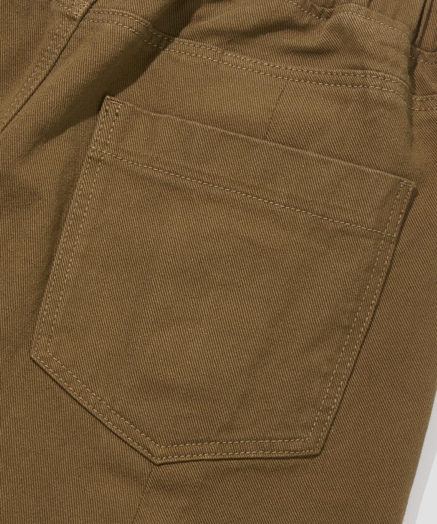 AGOD Double-Pleated Elastic String Bermuda Shorts [Brown]