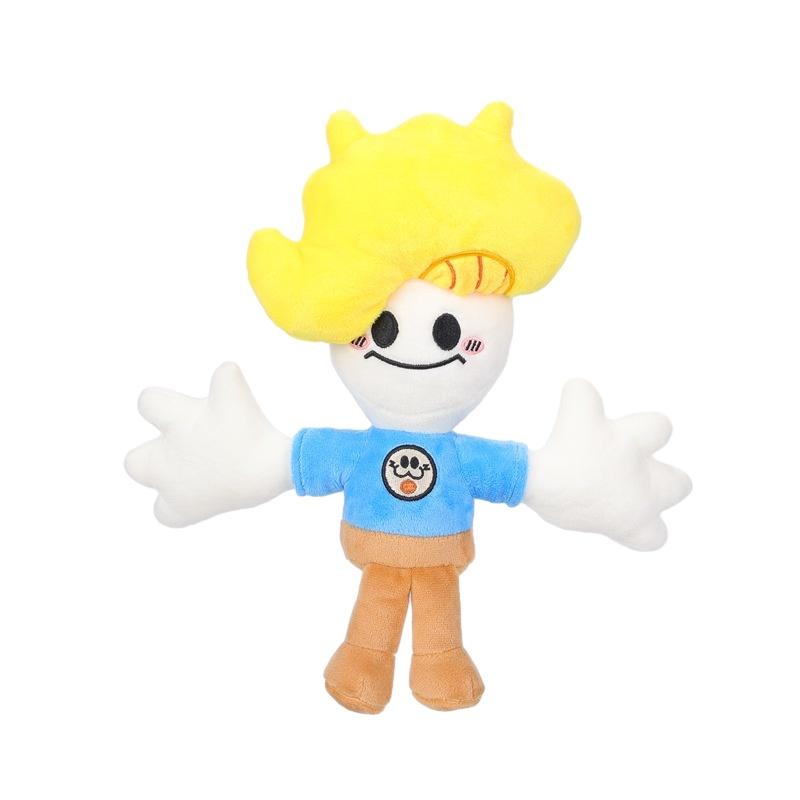 Bryson And Ham Plushie Super Boy With Yellow Hair Customizable Short Plush Toy