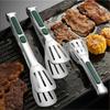 Pinça de Aço Inoxidável Antiderrapante para Alimentos Pinça de Servir Carne Salada Pão Pinça para Churrasqueira Grelha Buffet Ferramentas de Cozinha Acessórios de Cozinha