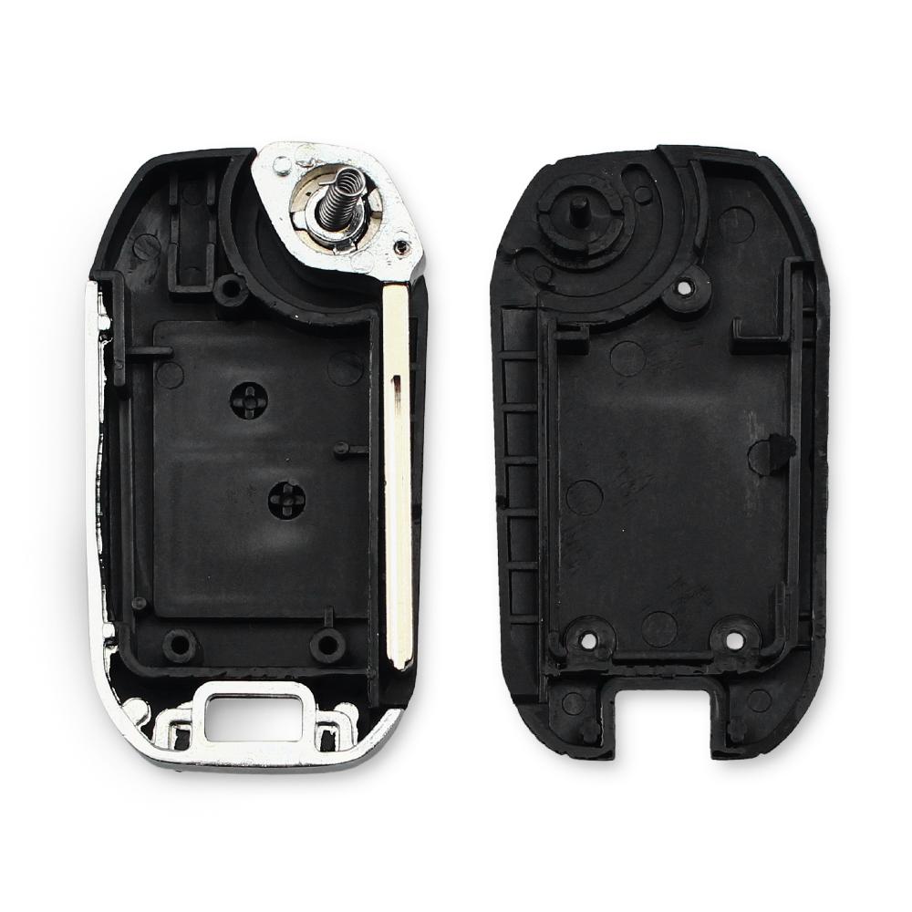 KEYYOU For Peugeot 307 107 207 407 Citroen C1 C2 C3 C4 C5 Modified Remote Entry Key Fob Shell Case 2 Buttons