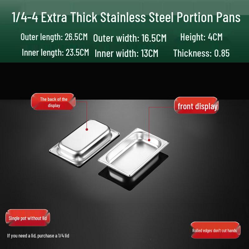 Stainless Steel Gastronorm Food Pan