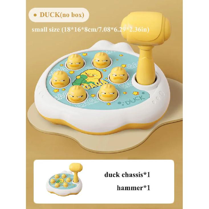 

Duck/Frog/Pig Baby Toy Montessori Learning Game Educational Puzzle Gift for 12 24 Months Toddler Boy/Girl with Hammer duck no box