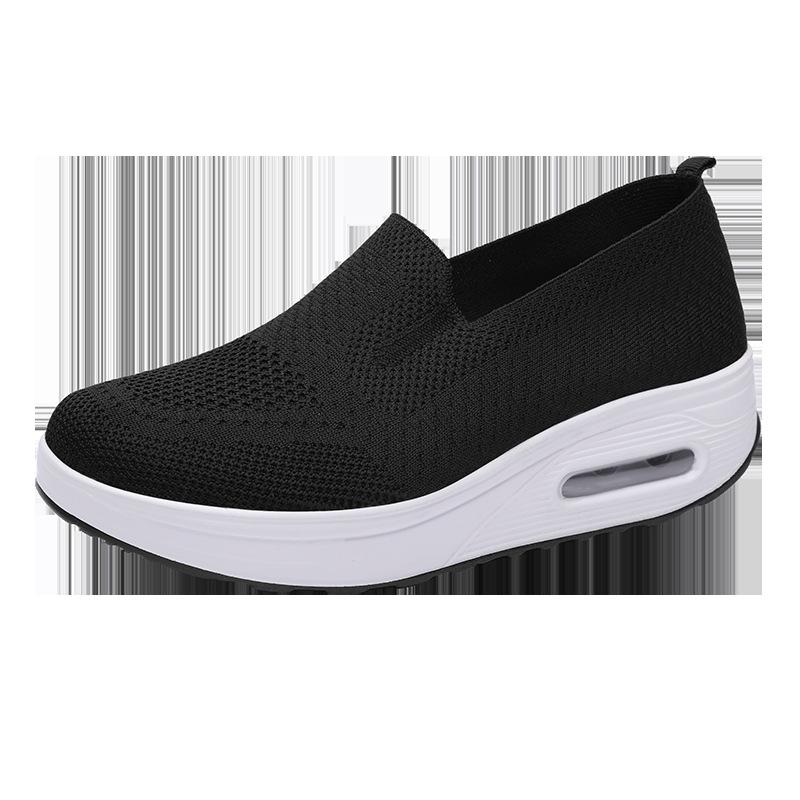 Large Size Outdoor Foot Cover Lazy Travel Air Cushion Sports Rocking Shoes Flying Woven Mesh