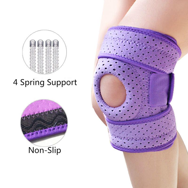Adjustable Knee Brace for Arthritis Pain Relief Orthopedic Support for Meniscus Tear Plantar Fasciitis Joint Protection grigio