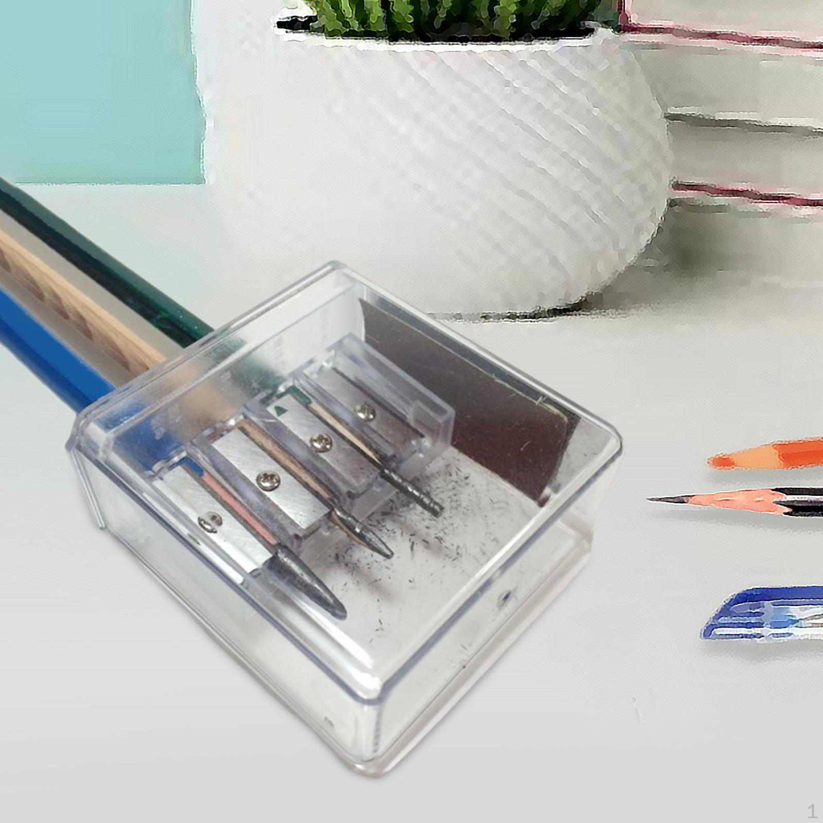 

Компактная точилка для карандашей с 4 универсальными отверстиями для художников и студентов чистый