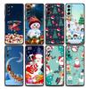S24Ultra For Samsung Galaxy S21 S20 FE S22 Ultra 10 S23 S24 Plus Phone Case Funda Cover Merry Christmas Gift Santa Claus Snowman