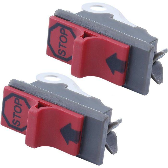 2 pièces Kit d'interrupteur d'arrêt d'urgence pour Husqvarna 136 137 141 142 142 36 41 50 51 55 268 272,etc, Scie à chaîne