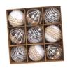 9Pcs Christmas Balls Ornaments New Year Holiday Xmas Tree Hanging Decoration