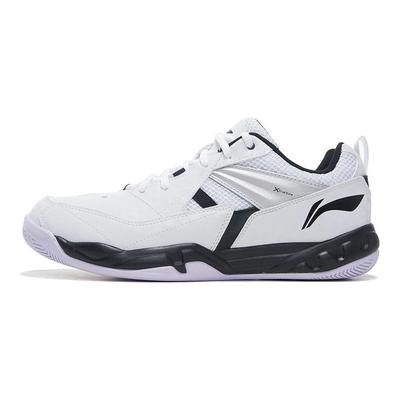 Pantofi de badminton cu vârf jos Li Ning Xiaoyu din material textil, antiderapanți, rezistenți la uzură, pentru bărbați, alb negru AYTM079-11
