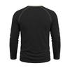 Spring Autumn Men's Cotton Henry Collar T-Shirts American Style Fashion Smart Casual Tees Tops Men Patchwork Breathable Tshirt