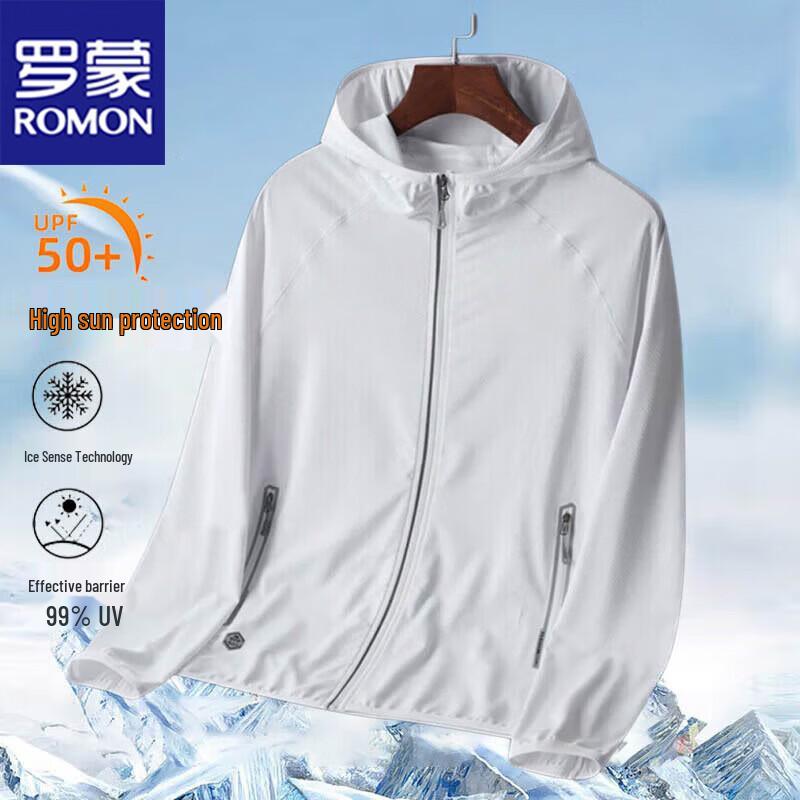 Romon Men's Summer Sun Protection Hoodie Jacket