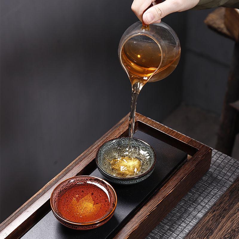 5pcs Transforming kiln into Maple leaf cups building tea cups Ceramic Household Tea Set Douli Cup Tas Tea Bowl Kitchen Dining