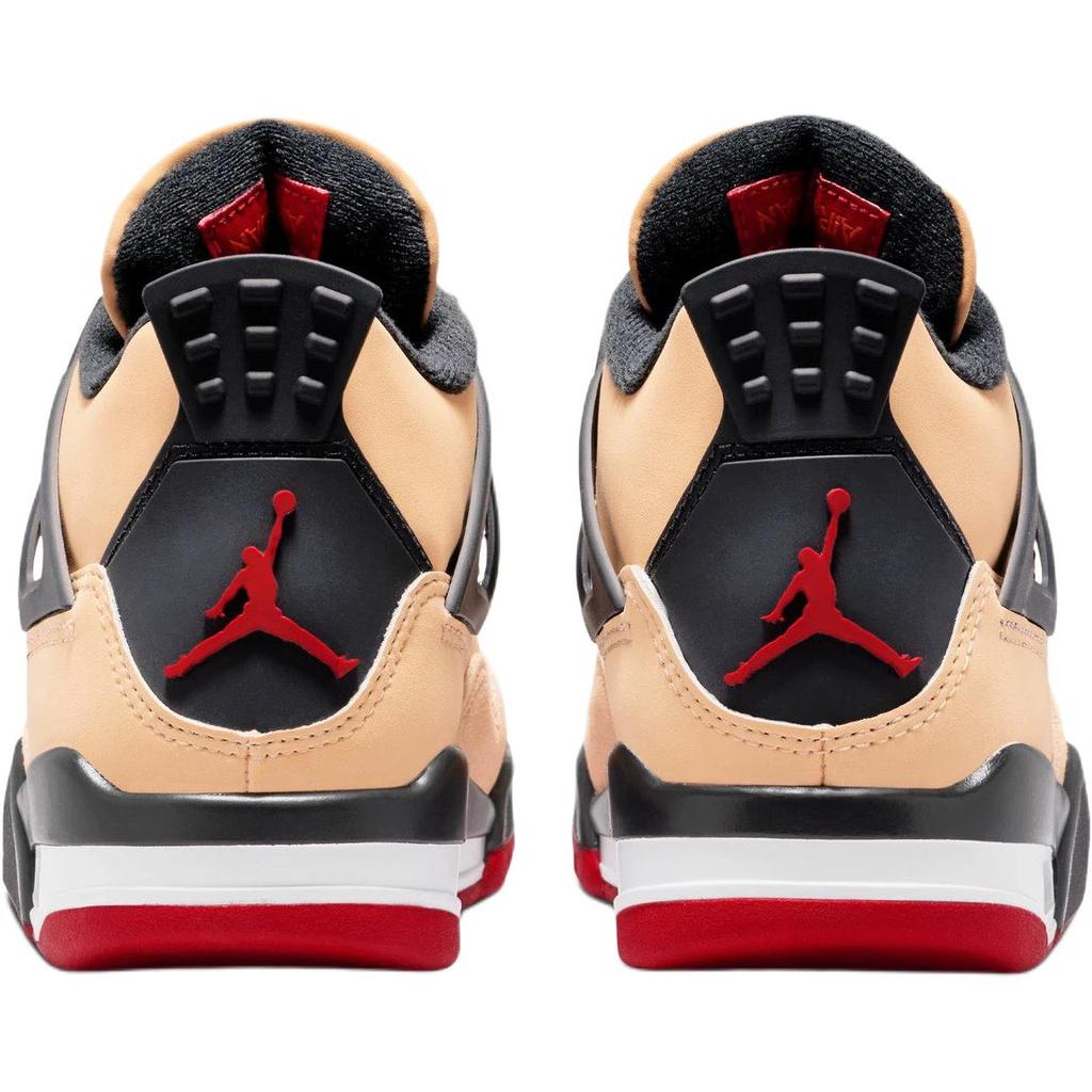 Jordan Air Jordan 4 Classic And Versatile Mid Top Children's Basketball Shoes Brown Unisex IH2094-200