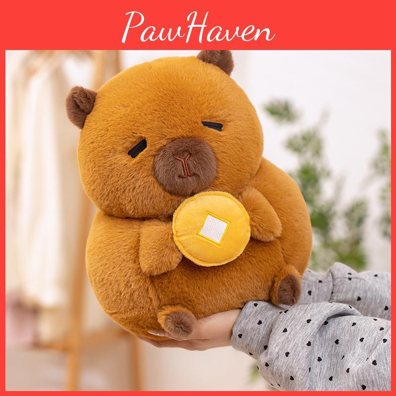 Coin Persimmon Gold Duck Capybara Plush Toy Animal Stuffed Doll Decorations