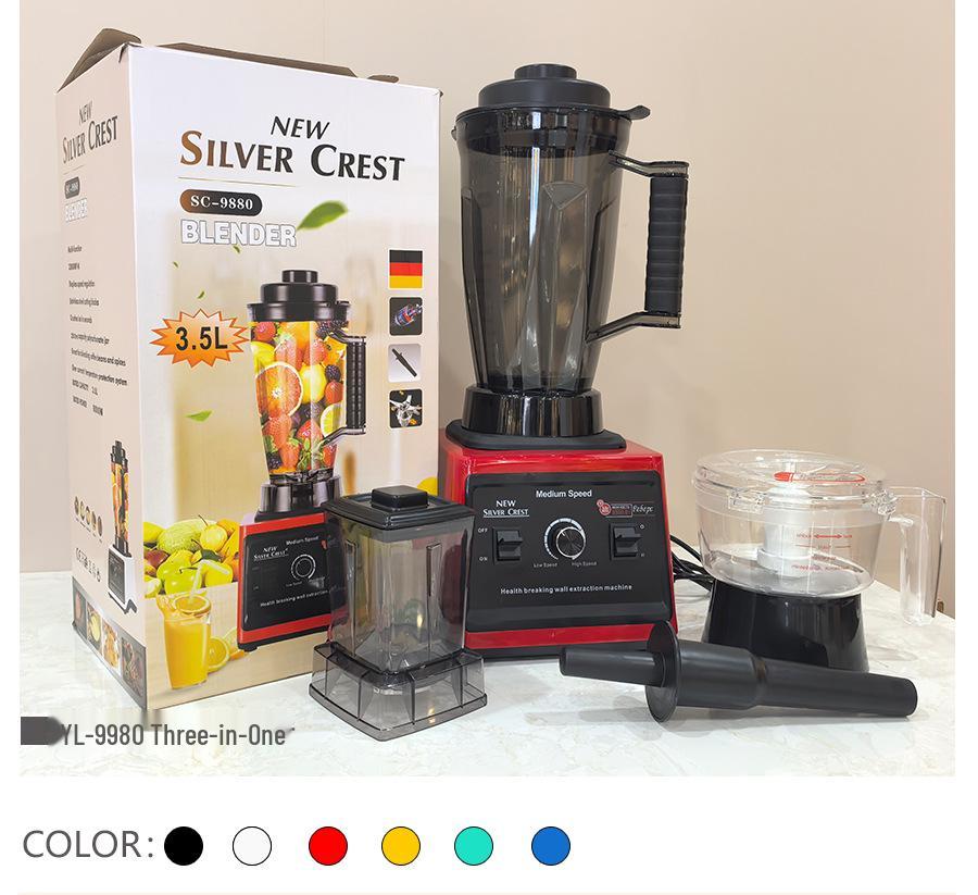 2-in-1 High-Speed Blender & Mixer: Hot Model for Smoothies, Soy Milk, Juicing, Baby Food, & Meat Grinding