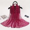1PCS Spring and Autumn Women's High Elasticity Sequin Chain Scarf, Wick Silk Long Scarf, Indian Scarf, Slide Silk Scarf