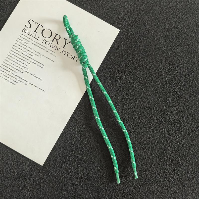 Colorful Trendy Miu Style Polyester/Nylon Braided Rope Pendant with Knotting for Bags