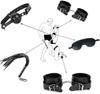 SM Restraints Set Pleasure Embarrassing SM Restraint Leg Restraint Eye Nipple and Currant Perfect for and Secretly [Extreme & Torture!!] 11-Piece Set