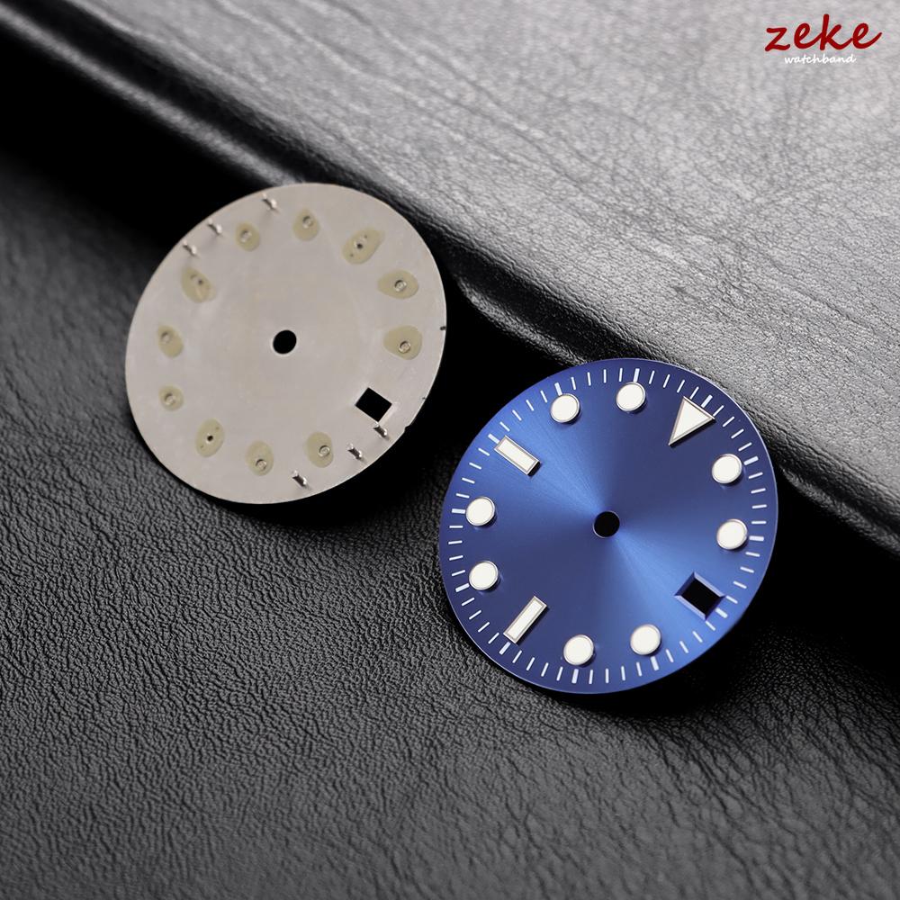 NH35 4R36 28,5 mm Grün Leuchtendes S Zifferblatt SUB Mariner Zifferblatt Geeignet für NH35 NH36 Uhrwerk Uhrenzubehör Zifferblattwerkzeuge